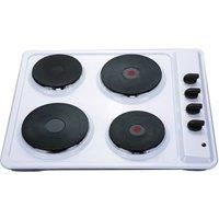 Montpellier SP601W 60cm 4 Zone Solid Sealed Plate Hob in White