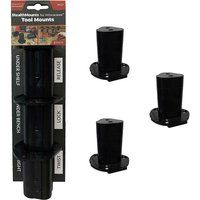 StealthMounts Tool Mounts for Milwaukee M12 | Cordless Tool Holders for Milwaukee 12v Power Tools | 3 Pack | Black Milwaukee Tool Organisers