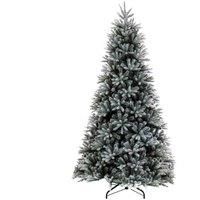 7.5' Snowy St Petersburg Fir Tree Hinged Tree