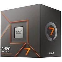 AMD Ryzensets 7 8700F Processor (8 Cores/16 Threads, Ryzensets AI, 65W TDP, AM5 Socket, 24MB Cache, up to 5,0 GHz max boost frequency, Wraith Stealth cooler
