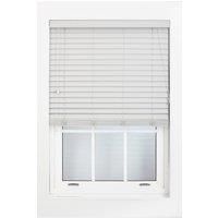 Grey Faux Wood Venetian Blind - 50mm Slats String Window Blinds for Home and Office