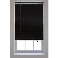 Black PVC 25mm Slat Venetian Blinds - Trimmable Window Blinds for Home and Office