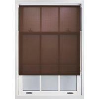 Furnished Mocha Brown Daylight Roller Blinds - Trimmable Window Shade in Chocolate | Size: 225 cm width x 210 cm drop