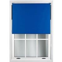 Furnished Blue Blackout Roller Blinds - Trimmable Window Shade for Home & Office | Size: 155 cm width x 210 cm drop