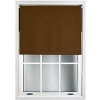 Brown Blackout Roller Blinds - Trimmable Window Shade for Home and Office