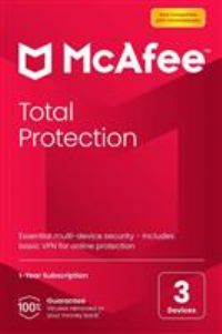 McAfee Total Protection 1 Year 3 Users
