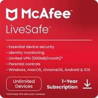 McAfee LiveSafe MLS00UAOURDD Software