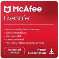 MCAFEE LiveSafe Premium Plus - 1 year for unlimited devices (download)