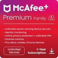 McAfee Premium Plus 2024 Family - Unlimited Devices 1 Year - [Download]