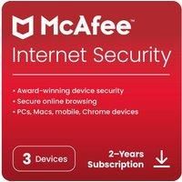 MCAFEE Internet Security - 2 years (automatic renewal) for 3 devices (download)