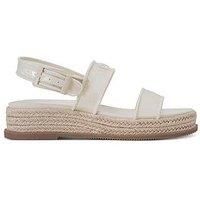 Dkny Bernae Slingback Wedge Espadrille Sandals - White