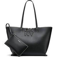 DKNY Women Nicole Tote, Marshmallow/Skyline B, Small