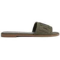 Dkny Wilow Flat Sliders - Light Green