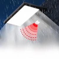 50W Solar LED Street Lamp Outdoor Waterproof Floodlight PIR Motion Sensor Garden Exterior Wall