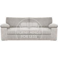 Delta Large Fabric 3 Seater Sofa With Padded Arms Jumbo Cord