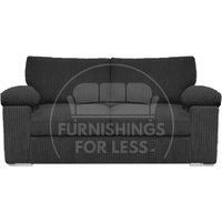 Delta Large Fabric 2 Seater Sofa With Padded Arms Jumbo Cord
