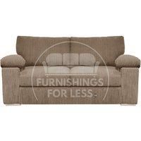 Delta Large Fabric 2 Seater Sofa With Padded Arms Jumbo Cord