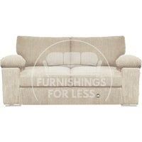 Delta Large Fabric 2 Seater Sofa With Padded Arms Jumbo Cord