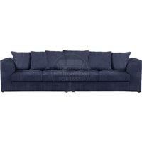 Luxor Long Fabric Jumbo Cord 4 Seater Sofa - Scatter Back
