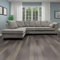 Casper Chenille Large 5 Seater L Shaped Corner Sofa Left Hand Facing