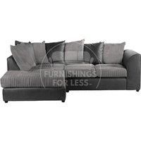 Luxor Jumbo Cord 4 Seater Corner sofa Left Hand Facing