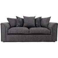 Byron Dundee Chenille Fabric 3 Seater Sofa Scatter Back Grey or Light Grey
