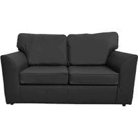 Danbury Leather 2 Seater Sofa Full Back Black, Brown or Grey