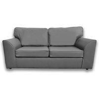 Danbury Leather 3 Seater Sofa Full Back Black, Brown or Grey