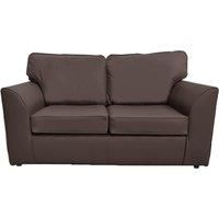 Danbury Leather 2 Seater Sofa Full Back Black, Brown or Grey