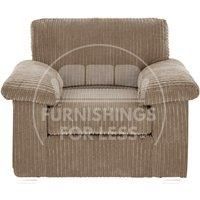 Delta Large Fabric Armchair Sofa Padded Arms Jumbo Cord