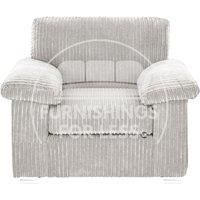 Delta Large Fabric Armchair Sofa Padded Arms Jumbo Cord