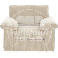 Delta Large Fabric Armchair Sofa Padded Arms Jumbo Cord