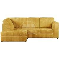 Luxor Jumbo Cord 4 Seater Corner sofa Left Hand Facing - Full Back