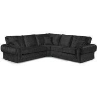 Chelsea Crushed Velvet 5 Seater Large Corner Sofa 2 Corner 2 Rolled Arms