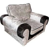 Chelsea Crushed Velvet Armchair Rolled Arms Single Seater