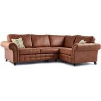 Oakland Tan Chesterfield 4 Seater L Shape Large Corner Sofa