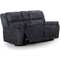 Cassandra Electric 2 Seater Leather Like Sofa Grey