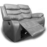 Venlo Leather Like Manual Reclining 2 Seater Sofa Black, Brown or Grey