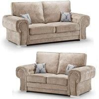 Milan Fabric Sofa Suite 3 and 2 Seater Sofa Set Full Back