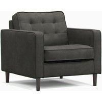 Eden Graphite Fabric Reversible L Shaped Corner Sofa 3 Seater 2 Seater Armchair