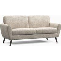 Matlock Boucle Linen Fabric Curved Arm 3 Seater Sofa