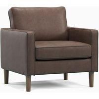 Bexhill Brown Faux Leather Reversible Corner Sofa L Shaped 3 Seater 2 Armchair
