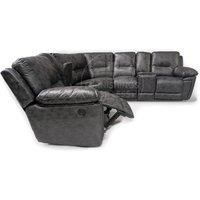 Zarah Grey L Shaped Electric 5 Seater Reclining Corner Sofa Smart Tech USB