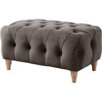 Elsie Chesterfield Velvet Sofa Suite Collection Living Room Seating Mushroom