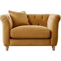 Elsie Chesterfield Velvet Sofa Suite Collection Living Room Seating Ochre