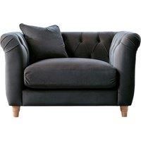 Elsie Plush Velvet Chesterfield Single Seater Armchair