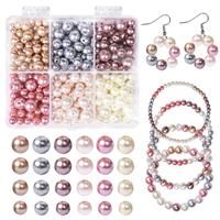 Pearl Beads Pcs Acrylic Pearl Beads Glass 400 Making Making (6-Colors)