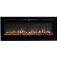 Livingandhome 40 Inch LED Electric Fireplace Wall Mounted
