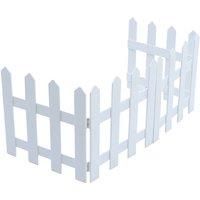 Livingandhome Christmas Tree Fences White Picket Fence