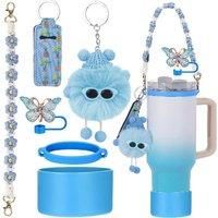 Set Of 6 Silicone Stanley Cup Accessories - 8 Colours